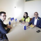 Miquel Pueyo ha iniciado este lunes con Toni Postius las 'reuniones oficiales' con los grupos municipales.