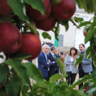 La consellera d’Agricultura, Teresa Jordà, ahir, a la jornada fructícola de l’IRTA a Mollerussa.