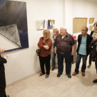 Maria Guinovart va inaugurar ahir al Cercle de Belles Arts de Lleida l’exposició d’obres del seu pare.