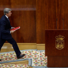 El candidato a la presidencia de Madrid, Ángel Garrido, ayer, durante su investidura, que se vota hoy.