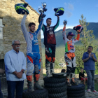 Betriu, Marc Sans y Laia Sanz, el podio ayer del II Mototerra.