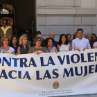 Concentración la semana pasada por la muerte de una mujer a manos de su pareja en Granada.