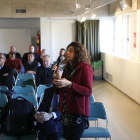 Maria Rosa Biel en un momento de su intervención en las jornadas técnicas de ayer en Les Borges.