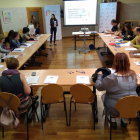 Moment de la reunió a la regidoria d’Educació.