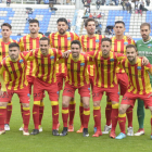 Once inicial con el que el Lleida jugó en Sabadell.