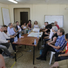 Reunió del president Quim Torra amb els alcaldes dels municipis afectats pel foc.