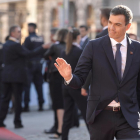 Pedro Sánchez a su llegada a la cumbre de jefes de estado de la UE