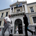 La fachada del Banco Nacional de Grecia