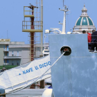 El barco de la Guardia Costera italiana “Diciotti”