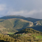 Vista área de Montant de Tost, núcleo de Ribera d’Urgellet.