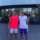 Els dos tenistes lleidatans que van competir a Vigo.