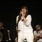 La cantante Rosa Madeira, al frente de Fado Funcho, ayer en un ensayo horas antes del concierto.