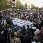 Vora 2.500 persones van donar suport ahir als agents a Pamplona.