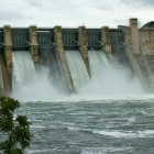 La presa de Mequinensa liberó el lunes a través de las compuertas hasta 12 hectómetros cúbicos.