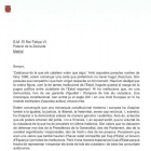 Torra, Puigdemont y Mas piden por carta al rey que opine sobre la 'represión'