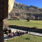 Colas de visitantes para ver el Románico de la Vall de Boí. 