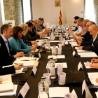 La primera reunión celebrada ayer entre el Govern y el Sobirà para dinamizar la comarca.
