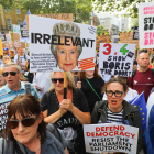 Miles de personas protestaron ayer en el Reino Unido contra el “golpe” de Boris Johnson al clausurar el Parlamento durante cinco semanas.
