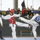 La prueba de taekwondo se disputó en el pabellón Juanjo Garra.