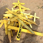 Tres ferits en un enfrontament per creus grogues a Canet de Mar