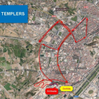 Talls a Lleida per la Cursa dels Templers
