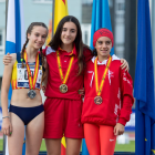 Aida Alemany, or i plata en atletisme sub-16