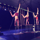 La companyia madrilenya Grop va oferir divendres a la nit el seu espectacle circense ‘Myres’.