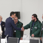 Pedro Sánchez va visitar ahir la seu de la cimera del clima que comença demà a Madrid.