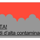 Alerta per episodi d'alta contaminació a tot Catalunya