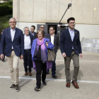 Ramona Barrufet, ayer, a su llegada a los juzgados de Lleida.