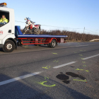 Un motorista perdió la vida el 11 de enero en Artesa de Lleida. 