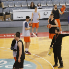 El equipo se ejercitó ayer por la tarde para preparar el decisivo duelo de esta noche ante el Palencia.