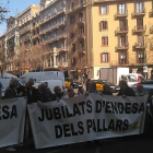 Nova protesta de jubilats d’Endesa pels seus drets.
