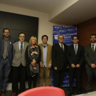 Participants en la XXIII Jornada dels Economistes, ahir, a la seu del CEC a Lleida.