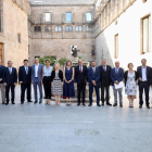 Torra y Chacón recibieron ayer a los miembros de las Cámaras de Comercio en el Palau.