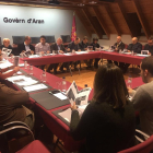 Imagen de la reunión del consejo consultivo de alcaldes de Aran.