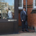 Carles Puigdemont, el 6 d’abril passat, quan va abandonar en llibertat sota fiança la presó alemanya.