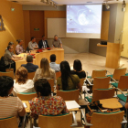 La mesa redonda sobre innovación empresarial, ayer, en Lleida.