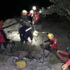 El rescate de la escaladora herida en Baix Pallars.