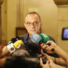 L'alcalde de Lleida, Miquel Pueyo, ha fet una declaració als mitjans de comunicació.
