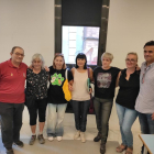 Membres de les entitats animalistes afectades, ahir a Lleida.