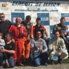 Los ganadores de las diferentes categorías, ayer en el podio del Circuit Municipal de Lleida.