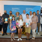 Organització i membres del jurat del festival de cine de Mequinensa, a la clausura diumenge.