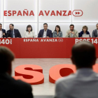Reunión de la comisión ejecutiva federal del PSOE, ayer, en Madrid.