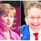 Kristalina Georgieva y Jeroen Dijsselbloem.