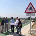 Sensors per comptar els ciclistes que circulen per la Linyola-Bellcaire
