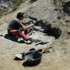 Una de les campanyes d’excavació al Molí del Baró.