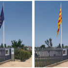 Almacelles retira la bandera europea com a protesta