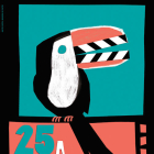 El cartell de la 25a edició de la Mostra de Cinema Llatinoamericà de Catalunya, obra d'Andrea de Castro.