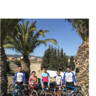 Los cinco ciclistas leridanos que participaron en la prueba